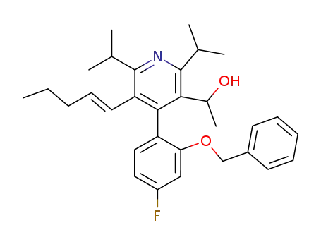 3-Pyridinemethanol, 4-[4-fluoro-2-(phenylmethoxy)phenyl]-a-methyl-2,6-bis(1-methylethyl)-5-(1-penten-1-yl)-