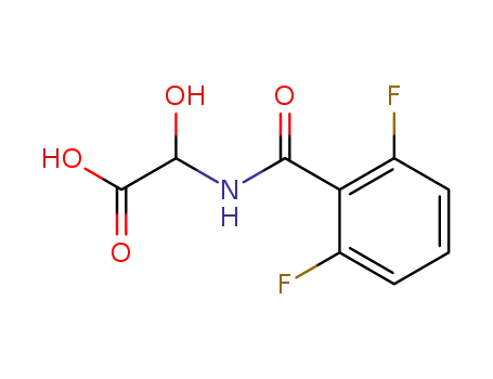 Molecular Structure of 153876-17-6 (Acetic  acid,  [(2,6-difluorobenzoyl)amino]hydroxy-  (9CI))