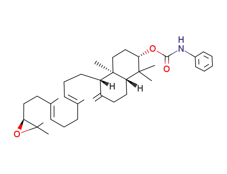 Phenyl-carbamic acid (2S,4aR,5S,8aR)-5-[(3E,7E)-10-((S)-3,3-dimethyl-oxiranyl)-4,8-dimethyl-deca-3,7-dienyl]-1,1,4a-trimethyl-6-methylene-decahydro-naphthalen-2-yl ester