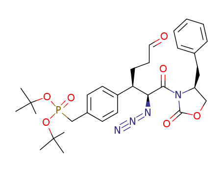 (4-{(R)-1-[(S)-1-Azido-2-((S)-4-benzyl-2-oxo-oxazolidin-3-yl)-2-oxo-ethyl]-4-oxo-butyl}-benzyl)-phosphonic acid di-tert-butyl ester