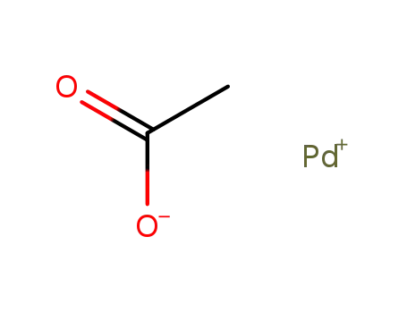 Molecular Structure of 59453-92-8 (Acetic acid, palladium(2+) salt (1:1))