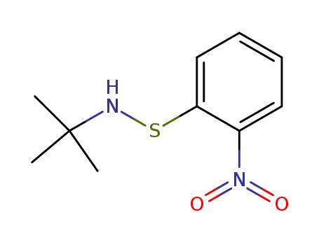 Molecular Structure of 122149-93-3 (ORTHO-NITROPHENYL-TERT-BUTYLSULPHENAMIDE)