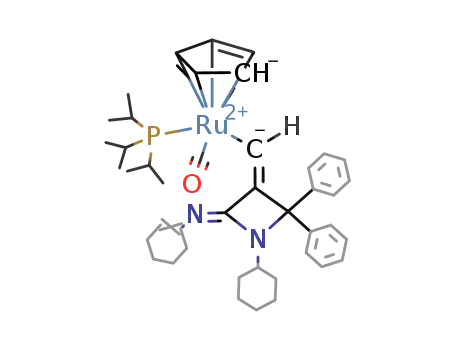 (η(5)-C5H5)(CO)(i-Pr3P)Ru(Z)-C(H)C(C(C6H5)2)C13H20N2