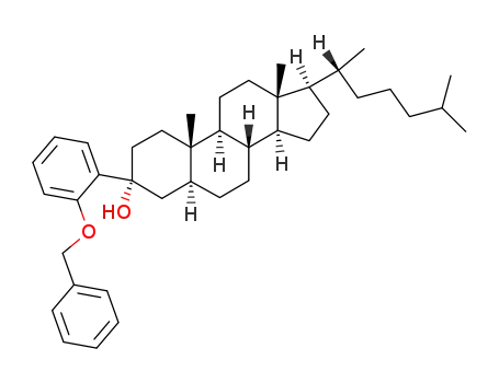 Molecular Structure of 264906-63-0 (3β-(2-Benzyloxyphenyl)-5α-cholestan-3α-ol)