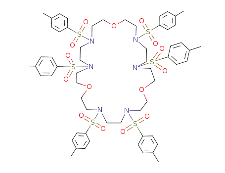 4,7,13,16,22,25-hexa(p-toluenesulfonyl)-1,10,19-trioxa-4,7,13,16,22,25-hexaazacycloheptaeicosane