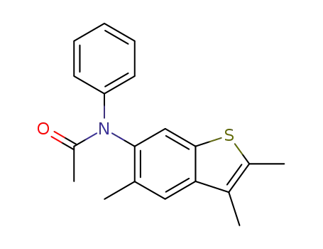 Molecular Structure of 502162-27-8 (Acetamide, N-phenyl-N-(2,3,5-trimethylbenzo[b]thien-6-yl)-)