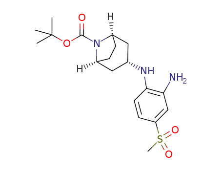 endo-tert-butyl (1R,5S)-3-{[2-amino-4-(methylsulfonyl)phenyl]amino}-8-azabicyclo[3.2.1]octane-8-carboxylate