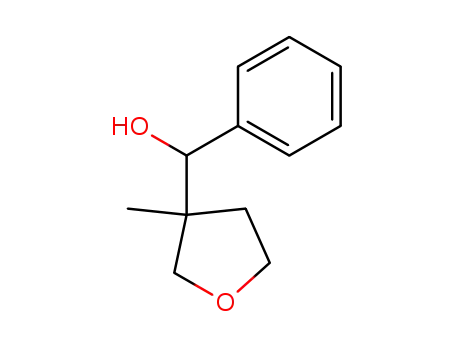 Molecular Structure of 90072-80-3 (3-Furanmethanol, tetrahydro-3-methyl-a-phenyl-)