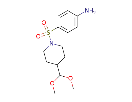 4-(4-dimethoxymethyl-piperidine-1-sulfonyl)-phenylamine
