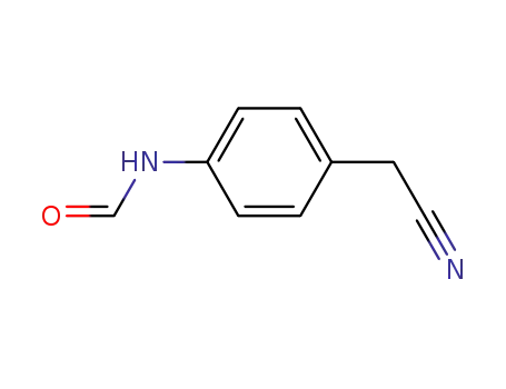 Molecular Structure of 216063-76-2 (4-(N-formylamino) benzyl cyanide)