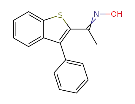 1-(3-phenyl-benzo[<i>b</i>]thiophen-2-yl)-ethanone oxime