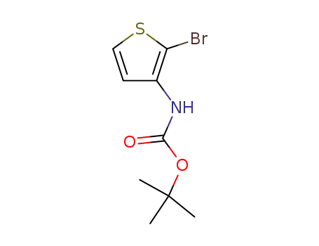 Molecular Structure of 21483-64-7 (tert-butyl (2-broMothiophen-3-yl)carbaMate)
