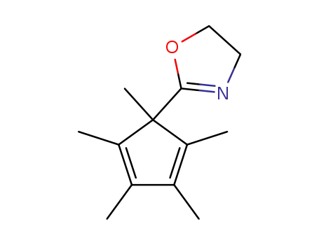 Molecular Structure of 552290-47-8 (2-(1,2,3,4,5-pentamethyl-cyclopenta-2,4-dienyl)-4,5-dihydro-oxazole)