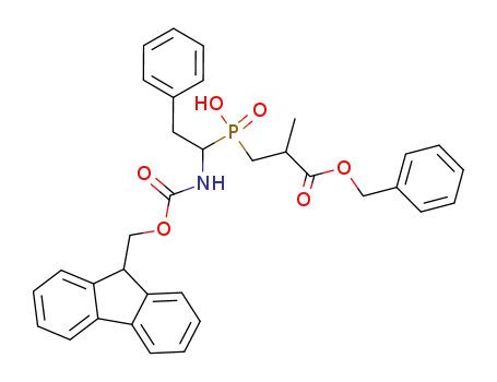 (R,R,S,S)-2-methyl-3-((1-(N-(9-fluorenylmethoxycarbonyl)amino)-2-phenylethyl)-hydroxyphosphinyl) propanoic acid, benzyl ester