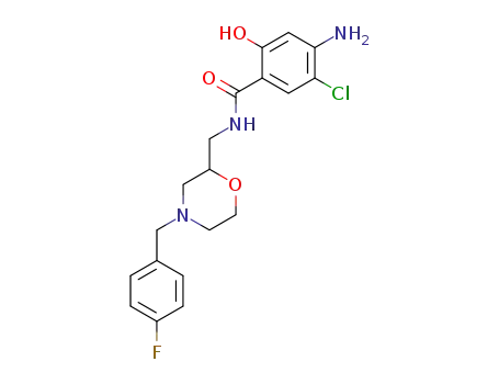Benzamide,
4-amino-5-chloro-N-[[4-[(4-fluorophenyl)methyl]-2-morpholinyl]methyl]-2-
hydroxy-