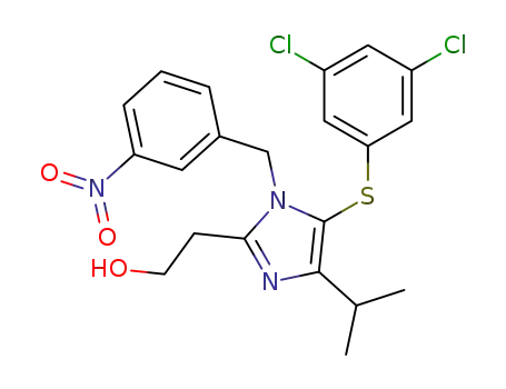 2-{5-[(3,5-dichlorophenyl)sulfanyl]-4-(1-methylethyl)-1-(3-nitrobenzyl)-1H-imidazol-2-yl}ethanol