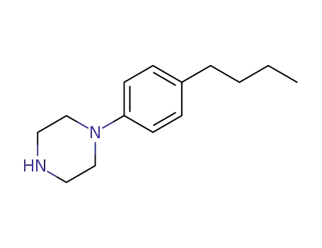Molecular Structure of 80835-39-8 (Piperazine, 1-(4-butylphenyl)-)