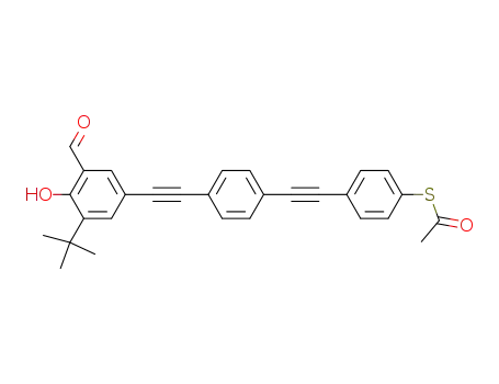 5-[2-(4-{2-[4-(acetylthio)phenyl]ethynyl}phenyl)ethynyl]-3-tert-butylsalicylaldehyde