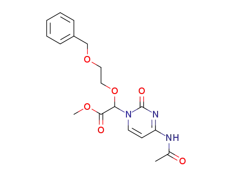 methyl 4-acetamido-2-oxo-α-<2-(phenylmethoxy)ethoxy>-1(2H)-pyrimidineacetate