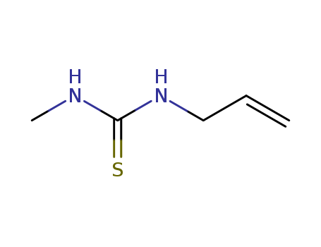 Molecular Structure of 13278-50-7 (Thiourea, N-methyl-N'-2-propenyl-)