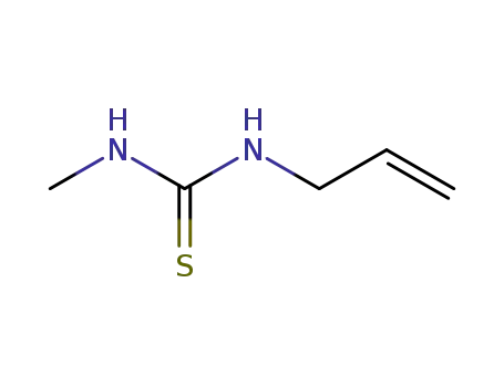 Molecular Structure of 13278-50-7 (Thiourea, N-methyl-N'-2-propenyl-)