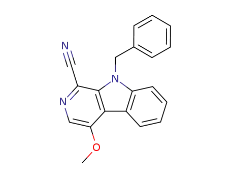 9H-Pyrido[3,4-b]indole-1-carbonitrile, 4-methoxy-9-(phenylmethyl)-