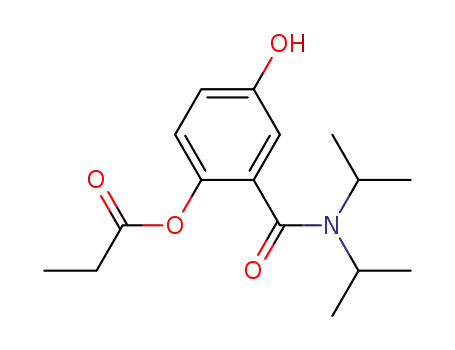 2-[(diisopropylamino)carbonyl]-4-hydroxyphenyl propionate