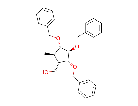 <1S-(1α,2β,3α,4β,5α)>-2-Methyl-3,4,5-tris(phenylmethoxy)cyclopentanemethanol