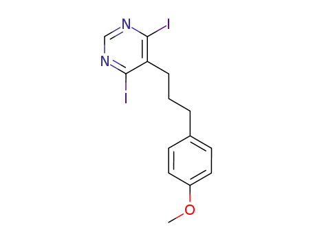 4,6-diiodo-5-[3-(4-methoxy-phenyl)-propyl]-pyrimidine