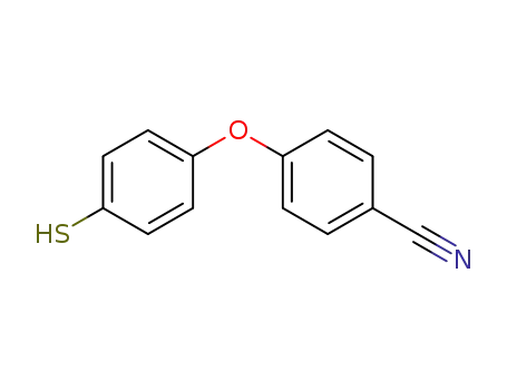 Molecular Structure of 220616-43-3 (Benzonitrile, 4-(4-mercaptophenoxy)-)
