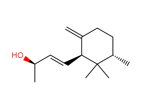 Molecular Structure of 429677-16-7 ((2R,3E)-4-[(1S,3S)-2,2,3-trimethyl-6-methylidenecyclohexyl]but-3-en-2-ol)