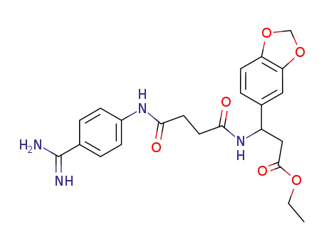 ethyl β-[[4-[[4-(aminoiminomethyl)phenyl]amino]-1,4-dioxobutyl]amino]-1,3-benzodioxole-5-propanoate