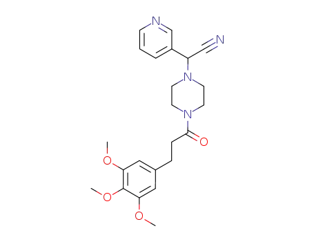 1-(3-(3,4,5-Trimethoxyphenyl)propanoyl)-4-(pyridin-3-ylcyanomethyl)-piperazine