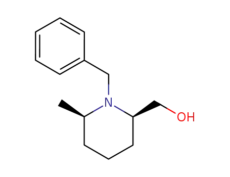 Molecular Structure of 177473-32-4 (((2R,6R)-1-Benzyl-6-methyl-piperidin-2-yl)-methanol)