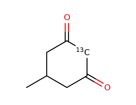 Molecular Structure of 426835-13-4 ([2-13C]-5-methyl-1,3-cyclohexanedione)