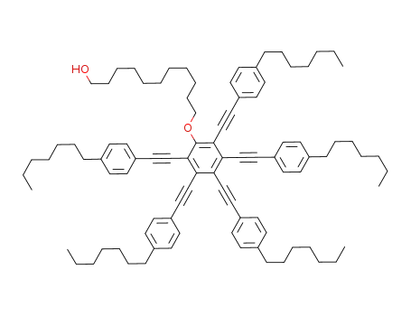 1-Undecanol, 11-[pentakis[(4-heptylphenyl)ethynyl]phenoxy]-