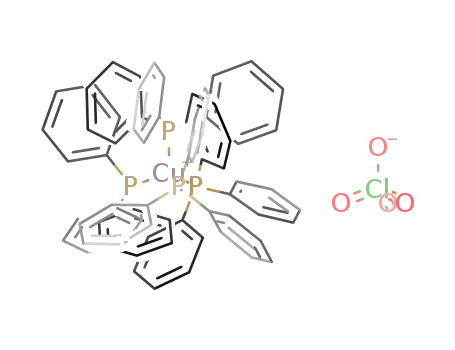 Molecular Structure of 14741-28-7 ([copper(I)(triphenylphosphine)<sub>4</sub>](perchlorate))