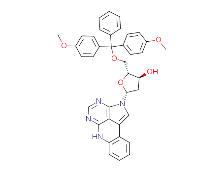 (2R,3S,5R)-2-[Bis-(4-methoxy-phenyl)-phenyl-methoxymethyl]-5-(6H-2,3,5,6-tetraaza-aceanthrylen-2-yl)-tetrahydro-furan-3-ol
