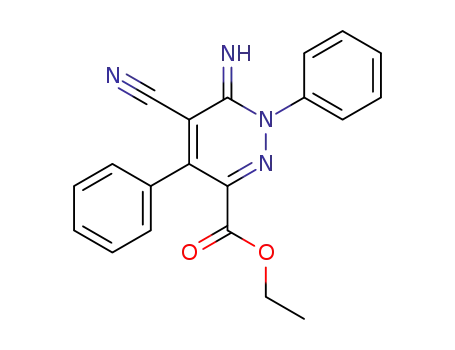 3-Pyridazinecarboxylic acid,
5-cyano-1,6-dihydro-6-imino-1,4-diphenyl-, ethyl ester