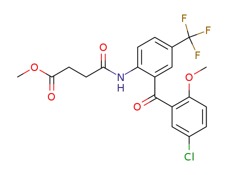 Butanoic acid,
4-[[2-(5-chloro-2-methoxybenzoyl)-4-(trifluoromethyl)phenyl]amino]-4-ox
o-, methyl ester