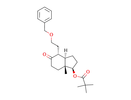 2,2-Dimethyl-propionic acid (1R,3aR,4R,7aR)-4-(2-benzyloxy-ethyl)-7a-methyl-5-oxo-octahydro-inden-1-yl ester