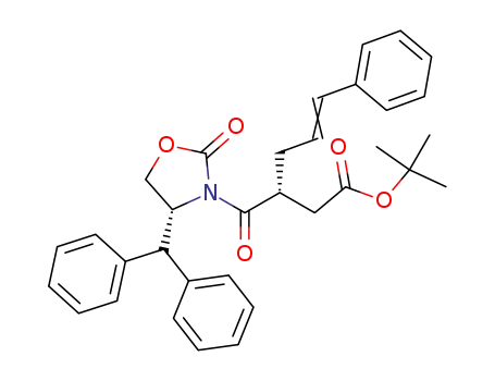 (E)-(R)-3-((R)-4-Benzhydryl-2-oxo-oxazolidine-3-carbonyl)-6-phenyl-hex-5-enoic acid tert-butyl ester