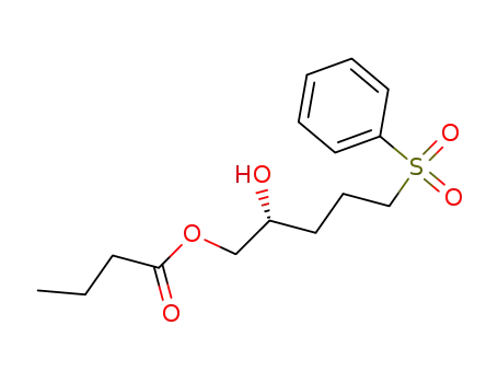 Butyric acid (R)-5-benzenesulfonyl-2-hydroxy-pentyl ester