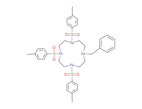 Molecular Structure of 112193-80-3 (1-Benzyl-4,7,10-tritosyl-1,4,7,10-tetraazacyclododecane)