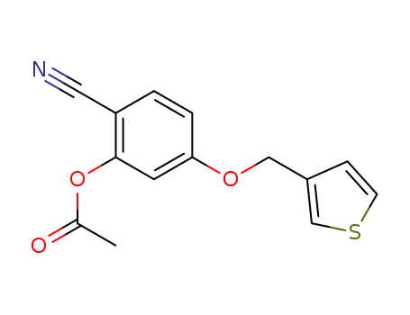 2-acetoxy-4-(thien-3-yl)methoxybenxonitrile