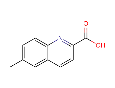 Molecular Structure of 15733-84-3 (6-methylquinoline-2-carboxylic acid)