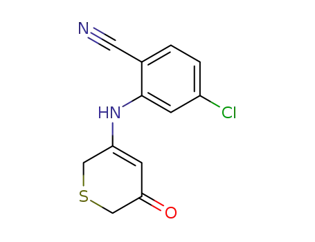 Benzonitrile, 4-chloro-2-[(5,6-dihydro-5-oxo-2H-thiopyran-3-yl)amino]-