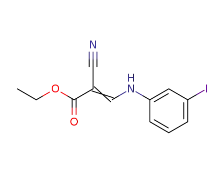 (E)-2-Cyano-3-(3-iodo-phenylamino)-acrylic acid ethyl ester