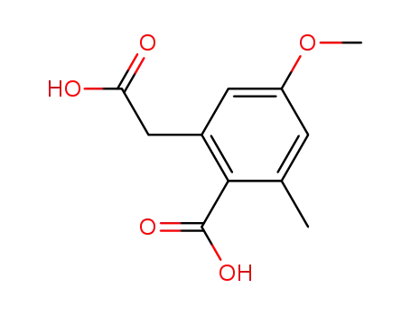 2-carboxymethyl-4-methoxy-6-methylbenzoic acid
