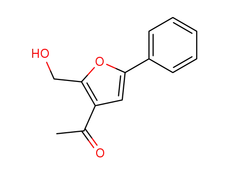 Molecular Structure of 528838-25-7 (3-acetyl-2-hydroxymethyl-5-phenylfuran)